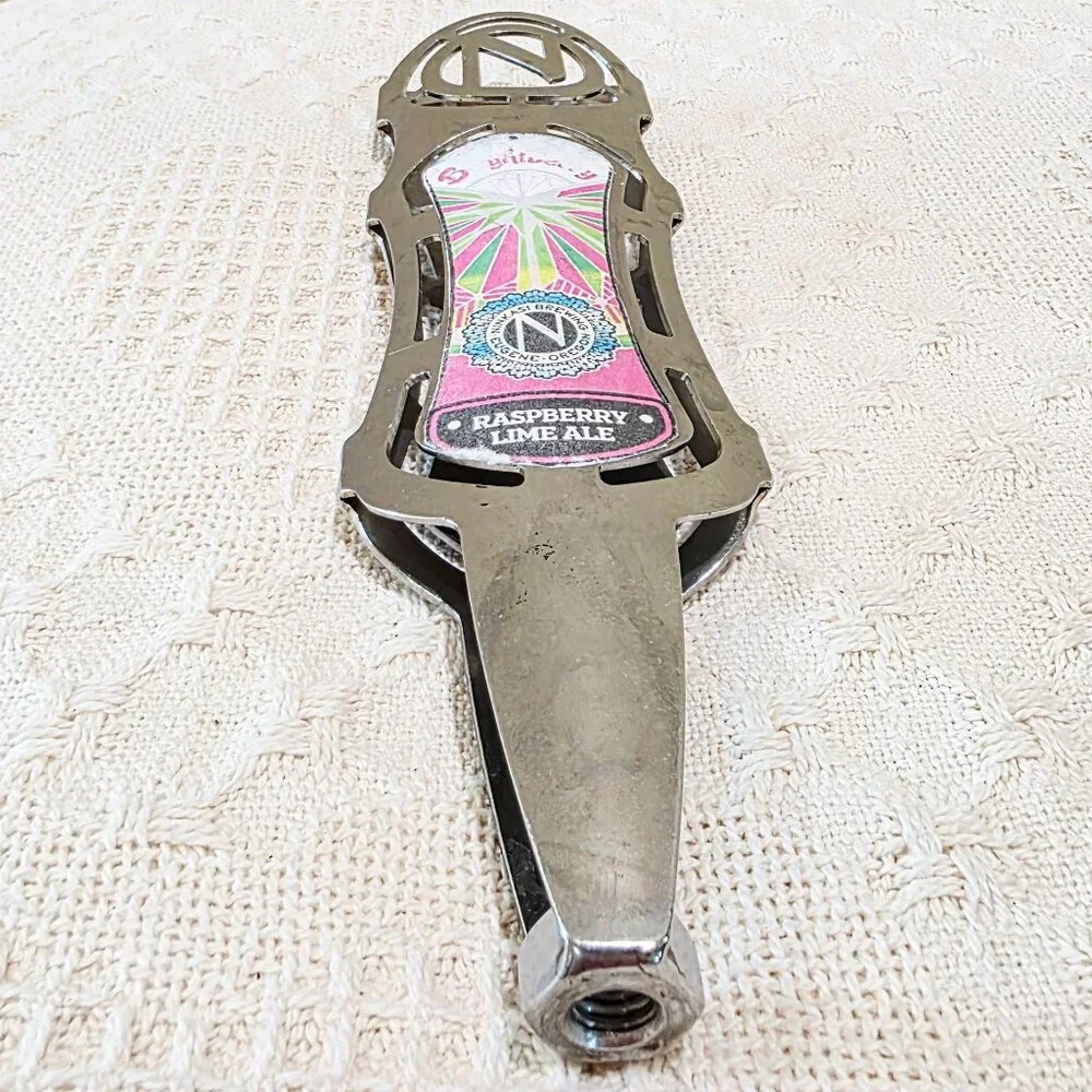 Ninkasi Brewing Co Eugene OR Raspberry Lime Ale Metal Beer Tap Handle